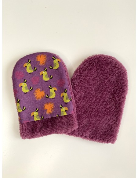 Gant de toilette micro fibre de bambou