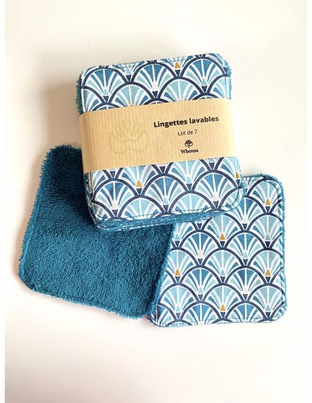 Lingettes démaquillantes lavables en micro éponge bambou 10x10cm