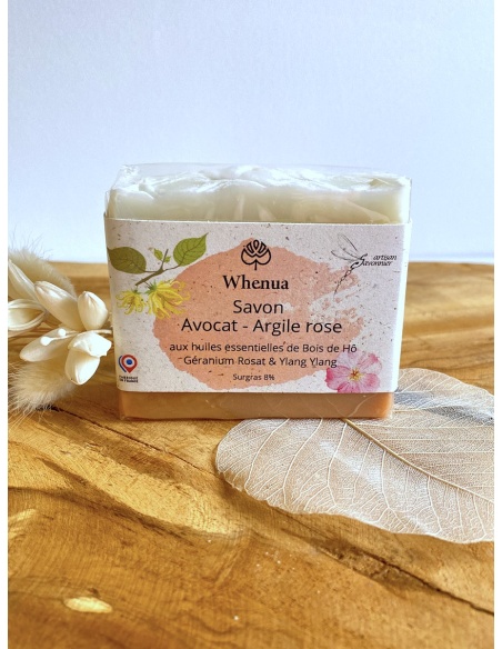 Savon peaux matures avocat argile rose