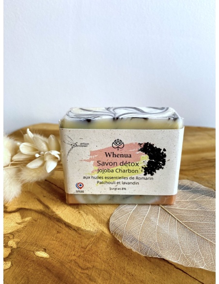 Savon détox anti acné Jojoba Charbon