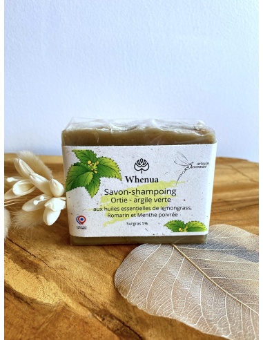 Savon shampoing Ortie argile verte