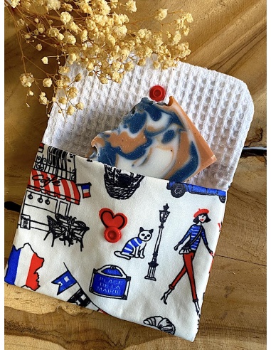 Pochette à savon doublée