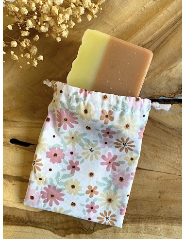 Pochette à savon simple en tissu enduit