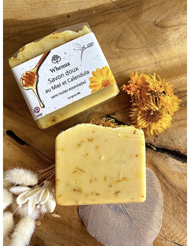 Barre de Savon doux & apaisant miel calendula