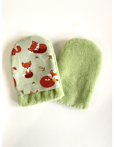 Gant de toilette micro fibre de bambou