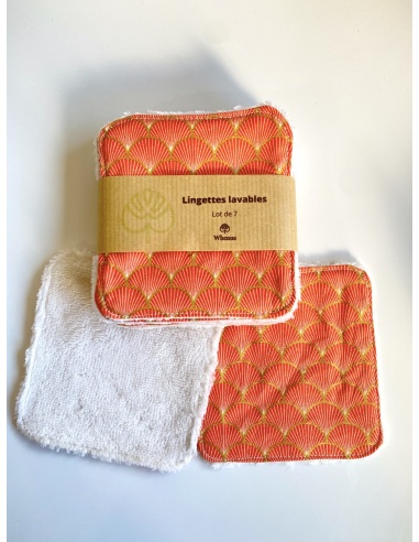 Lingettes démaquillantes lavables en micro...