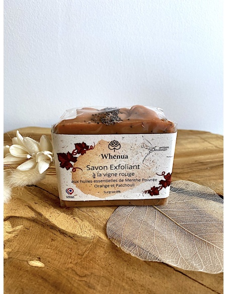 Barre de Savon jambes lourdes exfoliant et vigne rouge