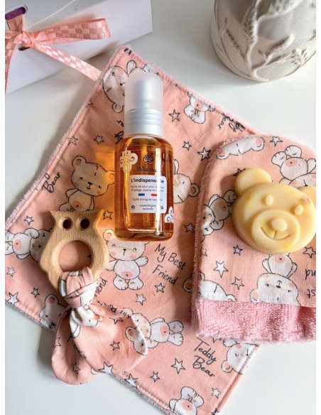 Coffret naissance cosmétique 100% naturel