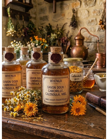 Savon liquide artisanal - Miel Calendula Camomille*