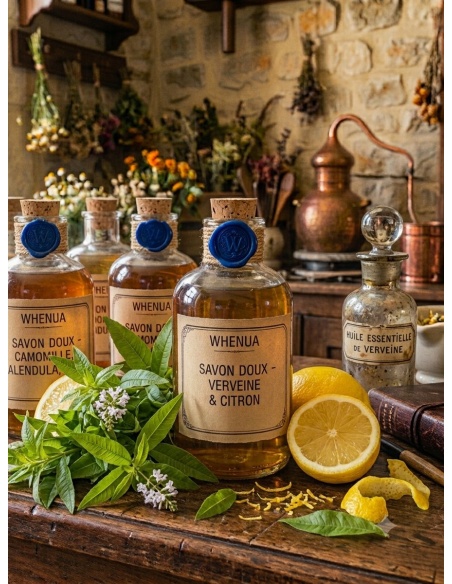 Savon liquide artisanal Verveine et Citron